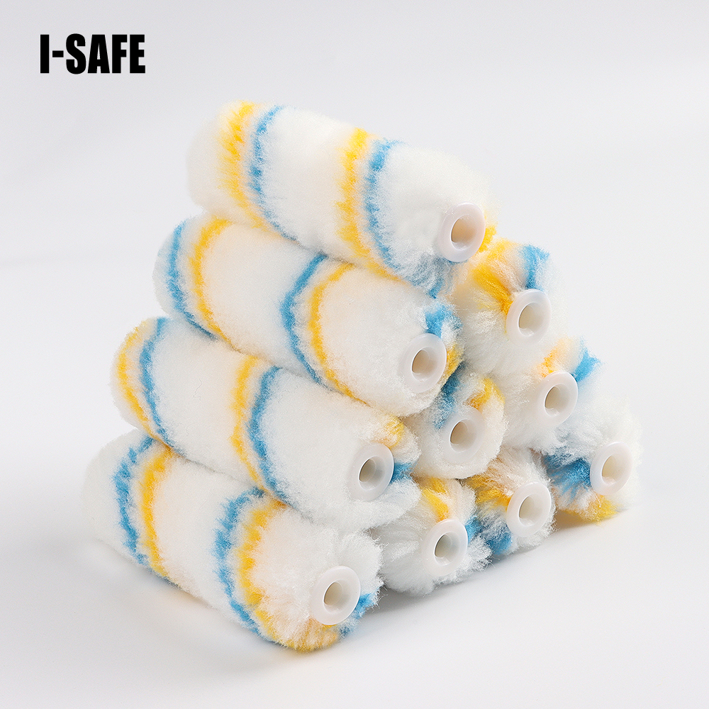 10 pcs/set Mini Paint Roller 4 inch Industrial ^ DIY Grade Paint Roller Set