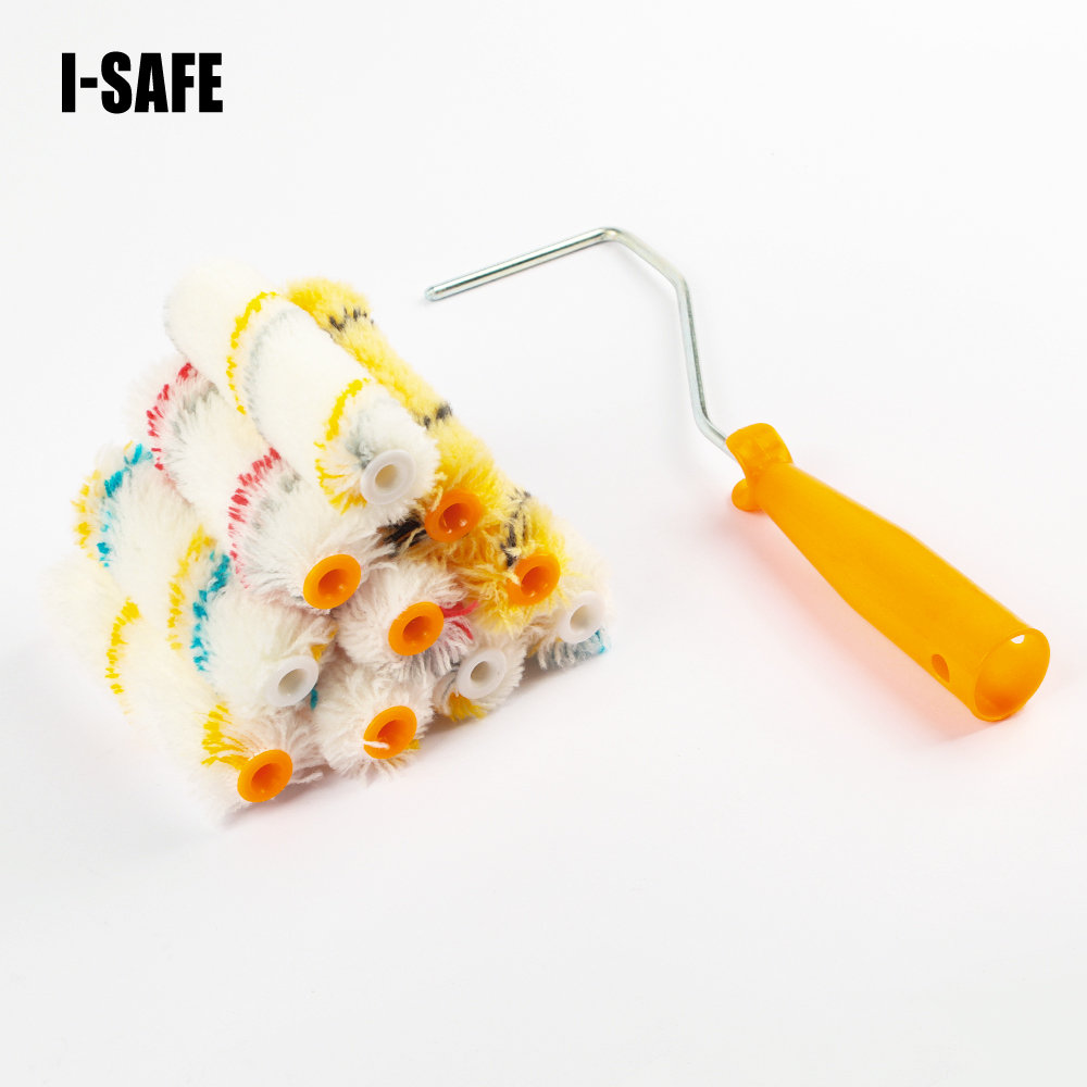 Industrial 11 PIECE SET-PAINT ROLLER with 4inch Plastic Handle