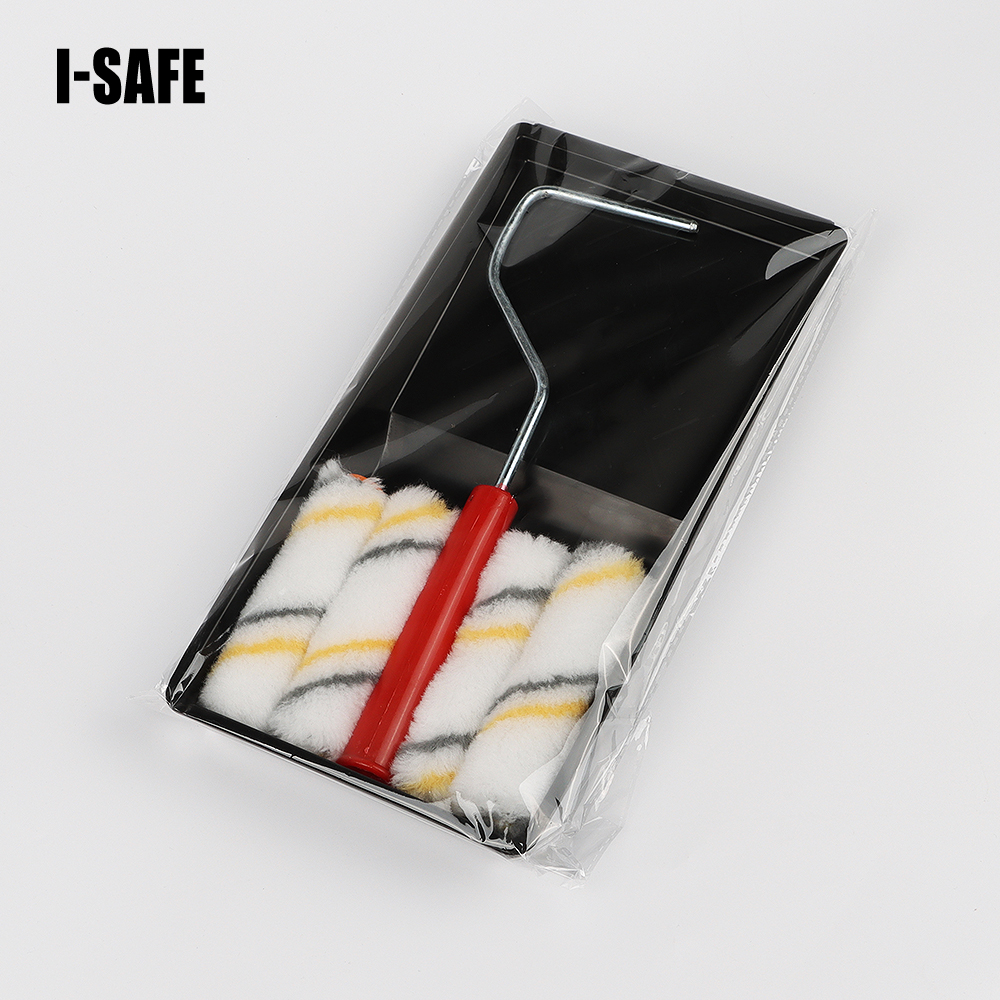 Paint Roller Tool Kit 6 Pieces Painting Set Microfiber Roller Covers