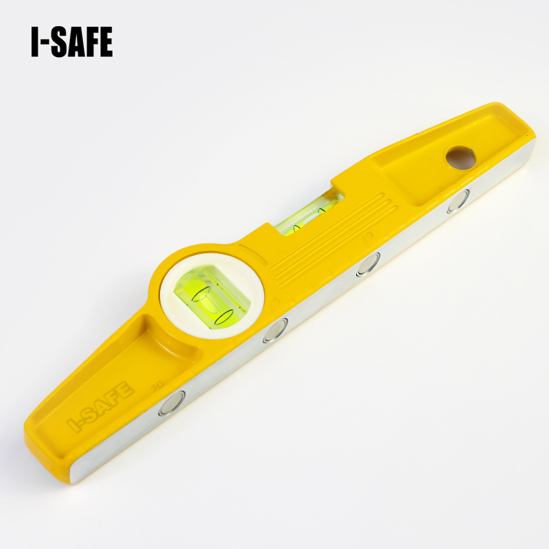 Professional Yellow Spirit Level with 2 Bubble Vials Scaffold Spirit Level