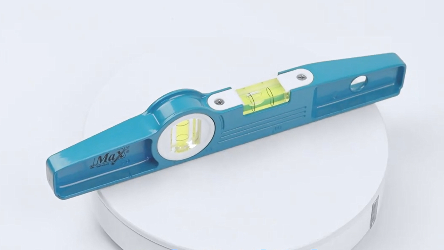 Aluminum alloy 10 inch scaffolding spirit level mini blue 2 bubble vials spirit leveling