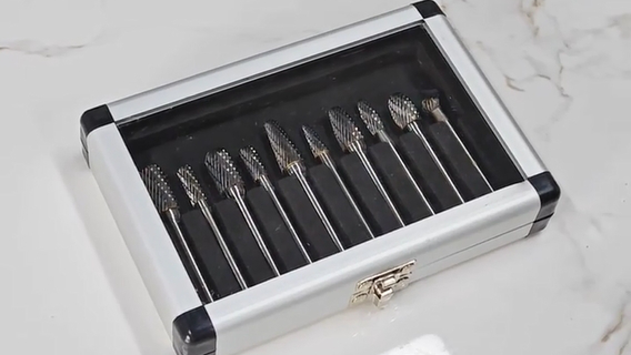 Hard alloy rotary files tungsten steel grinding heads set