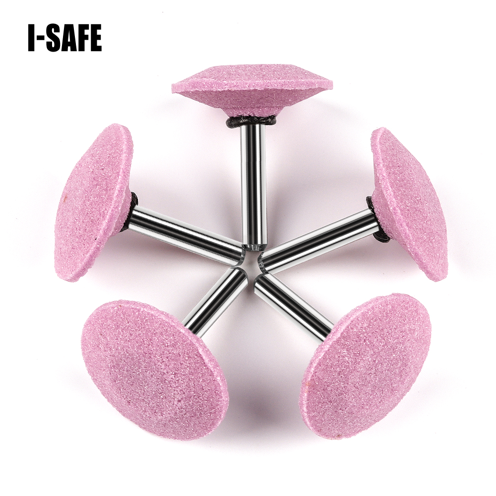 Pink Mounted Abrasive Tool Grinding Head Polishing Stone Mounted Stone For Metal Stainless Steel